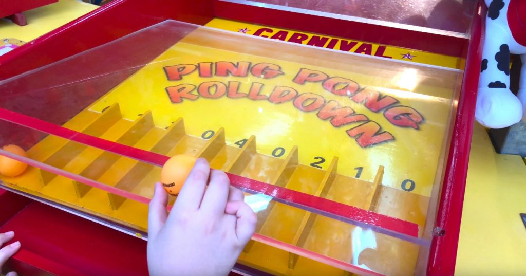 Ping Pong Rolldown Fun Fair Game Rental