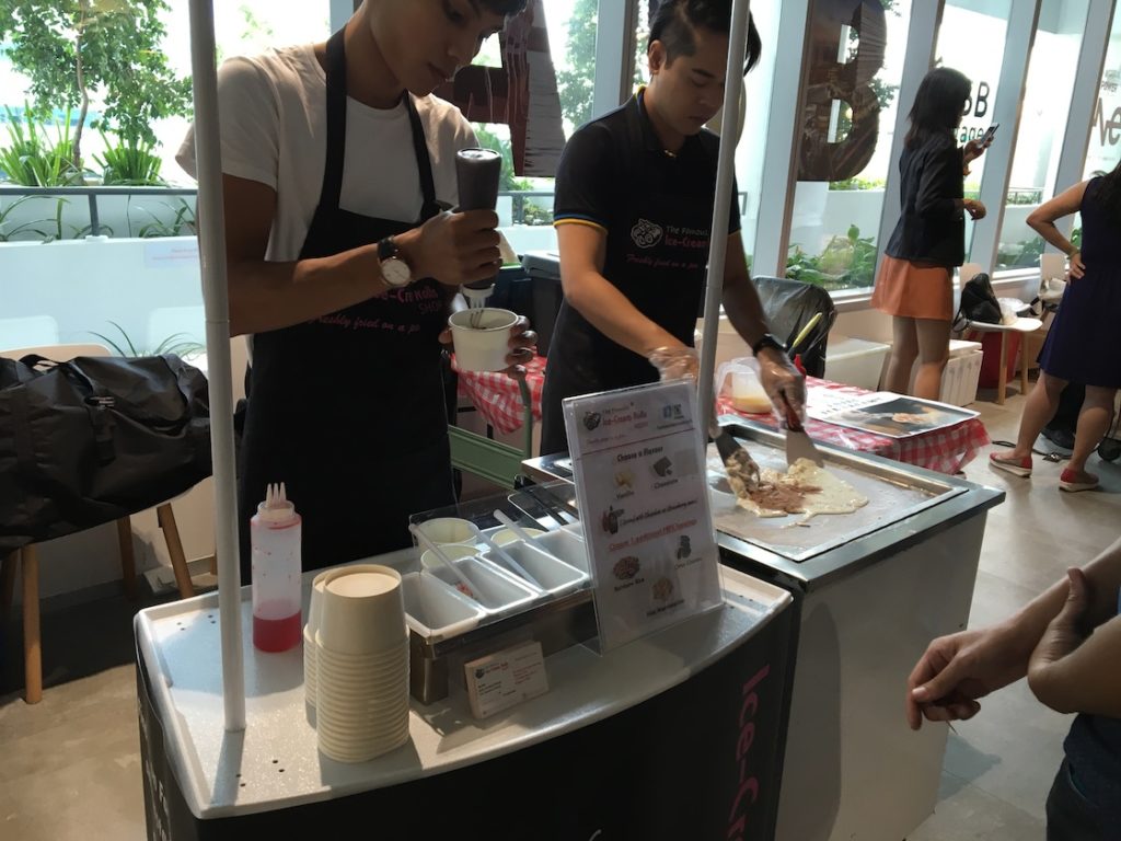 Fried Ice Cream Roll stall singapore