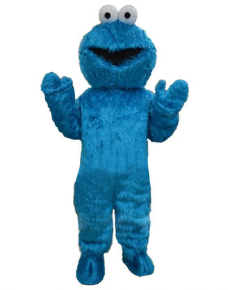 Cookie Monster Inspired Mascot Costume Rental