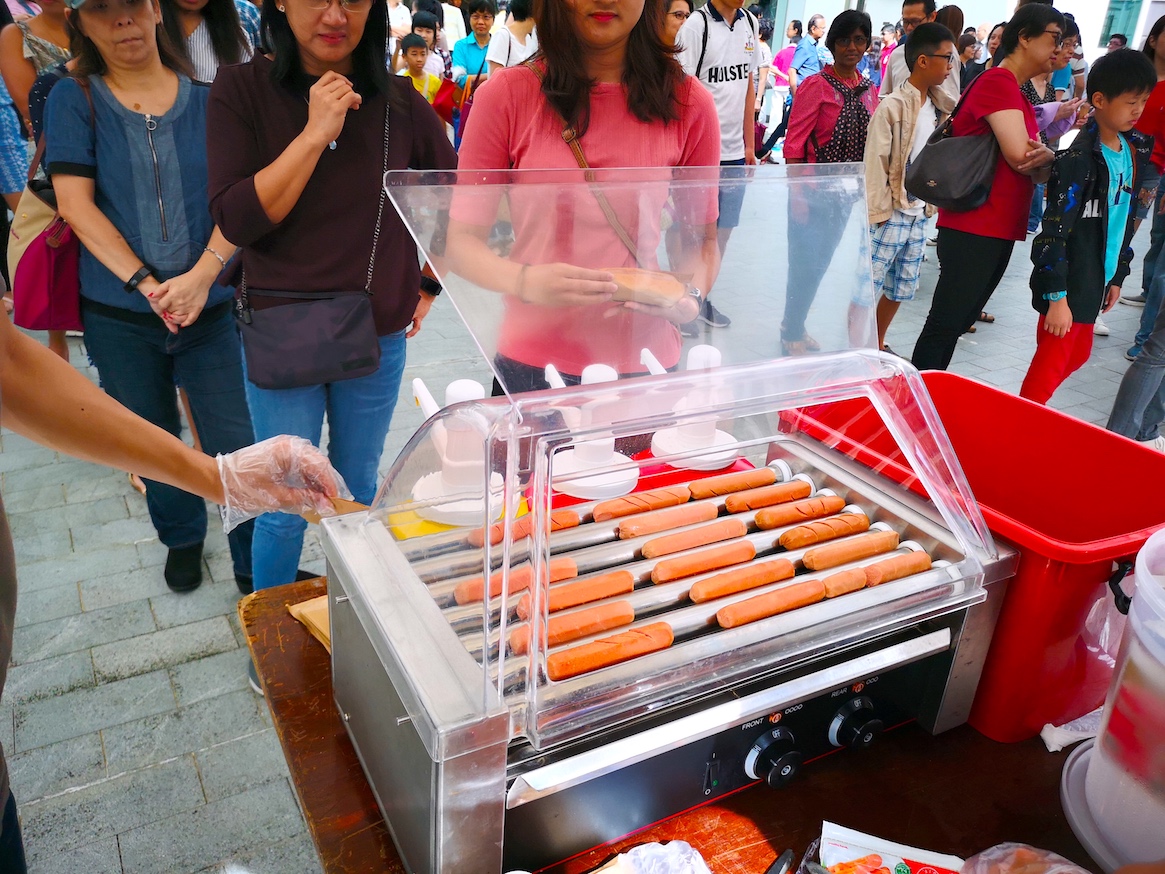 Hotdog Bun Live Food Station Singapore