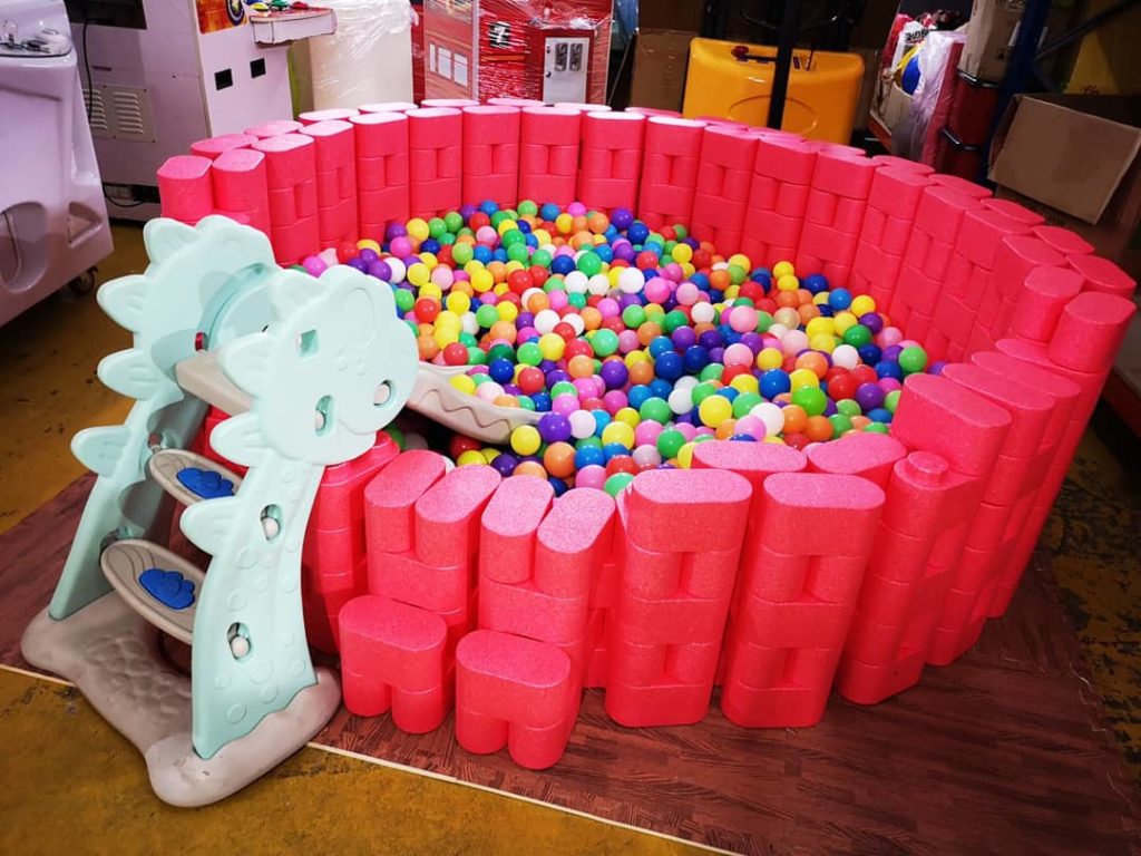 Small Lego Ball Pit with Slide Rental