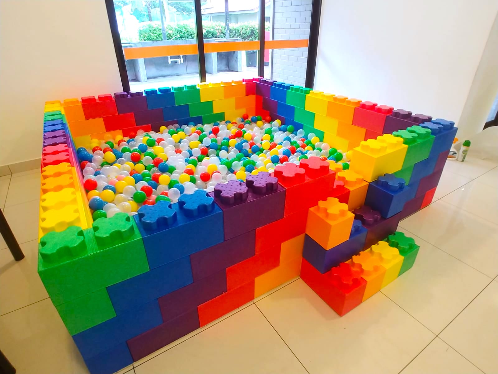 Mega Lego Brick Ball Pit