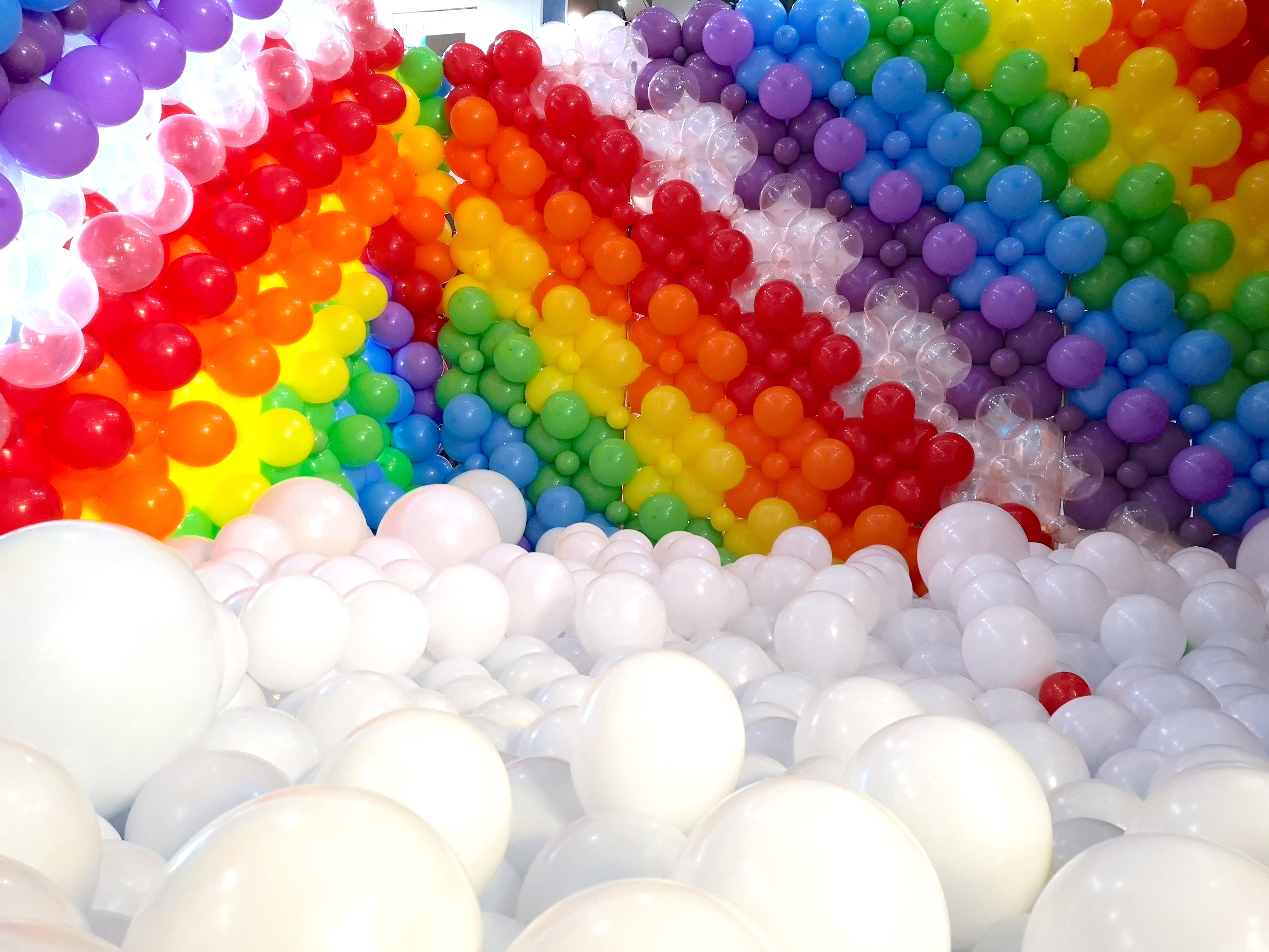 Rainbow Balloon Pit for Hire