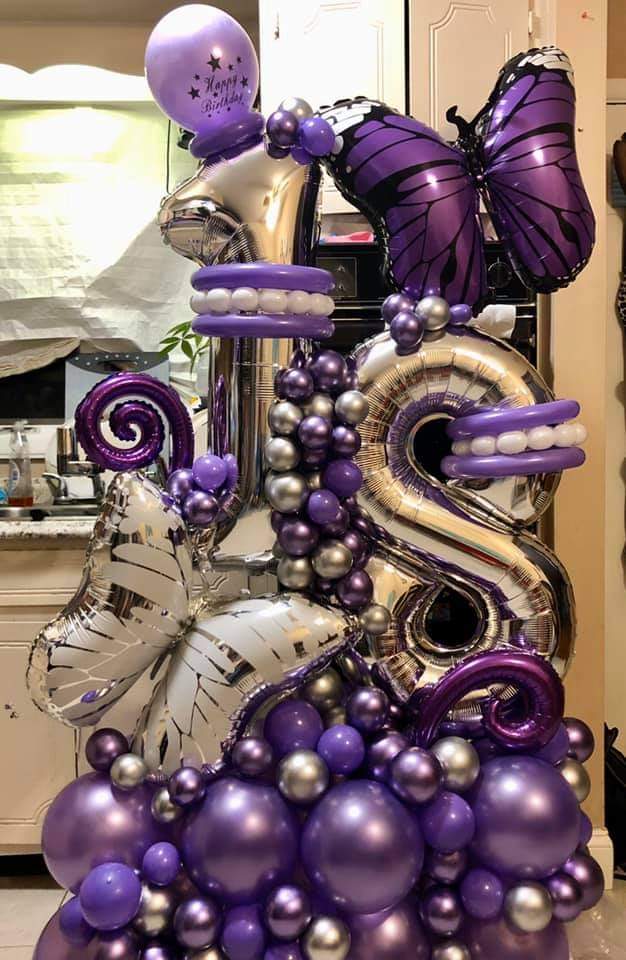 Ballon number for decorations