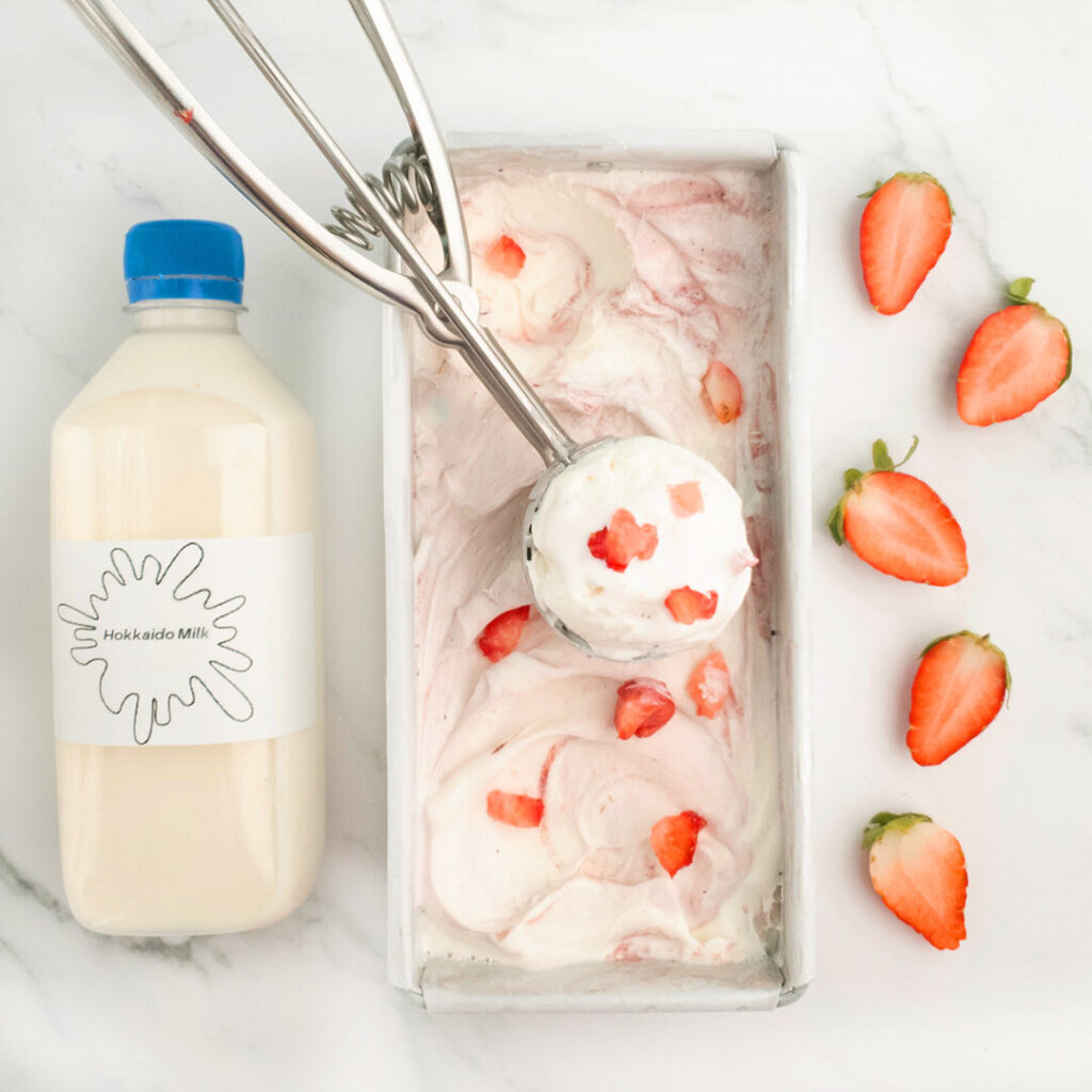 Strawberry and Milk Ice Cream Supplier SIngapore