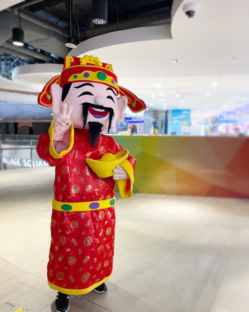 Cai shen ye mascot Singapore