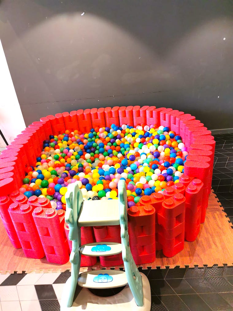 Round Red Small Ball Pit Rental