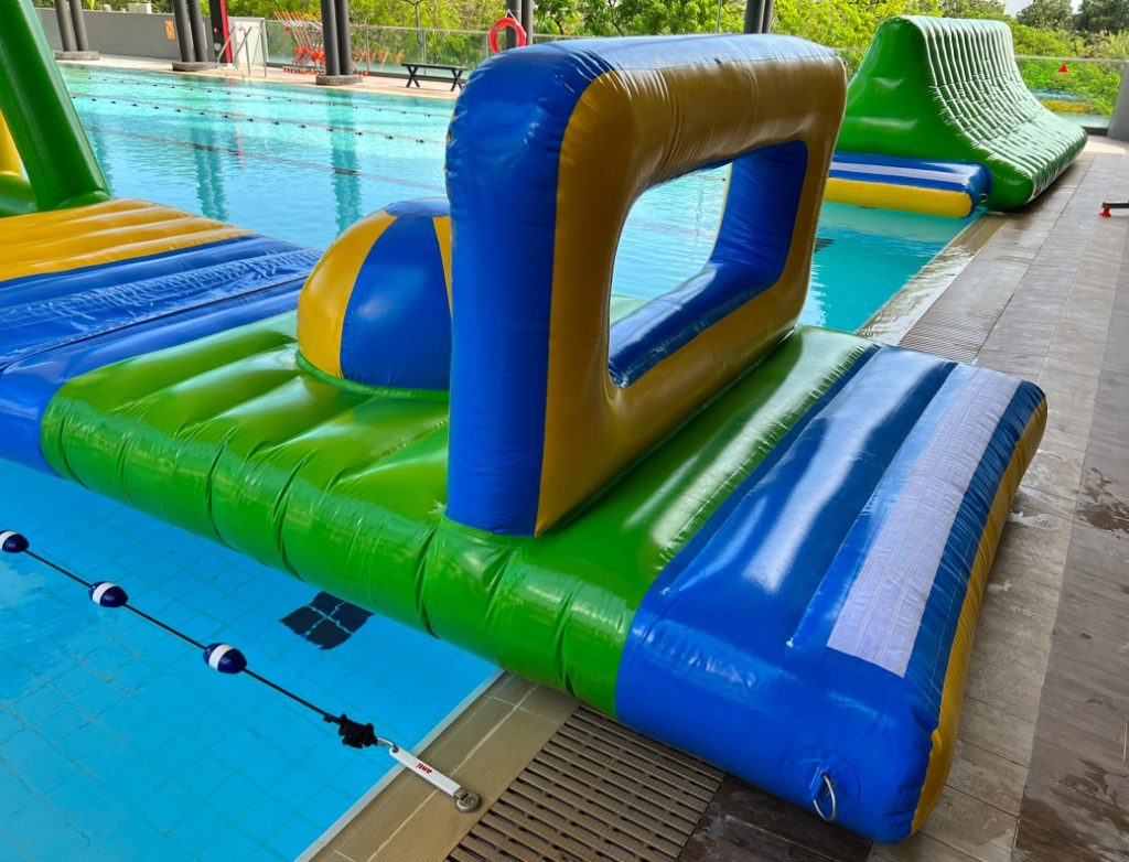 water obstacle course or challenge for rent