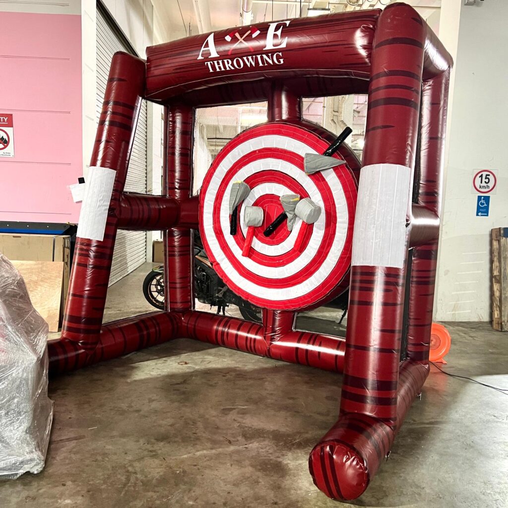 axe throwing inflatable
